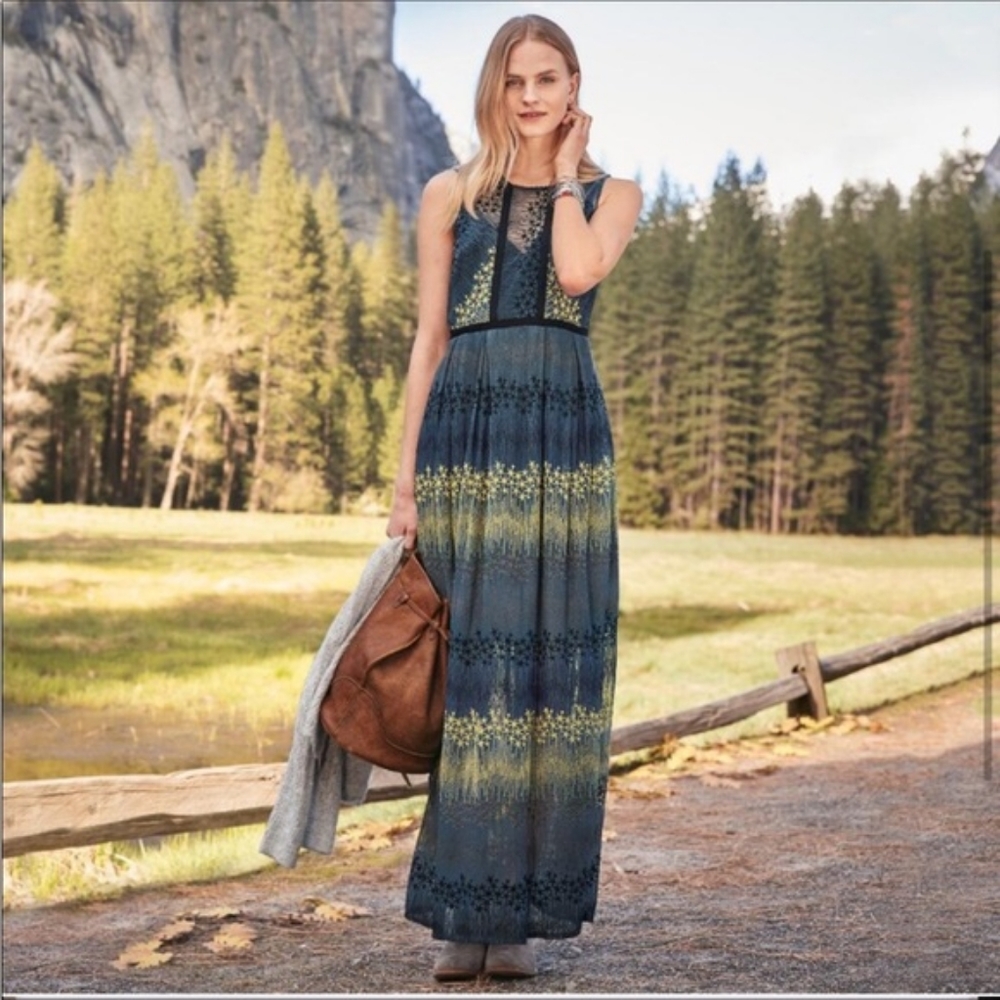SUNDANCE Cadet Star Maxi Dress 8